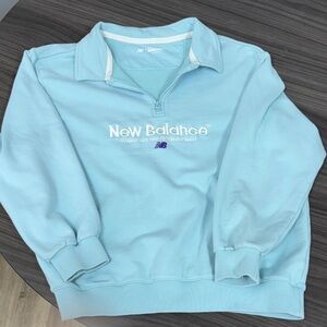 New Balance Sky Blue Half-Zip Sweatshirt